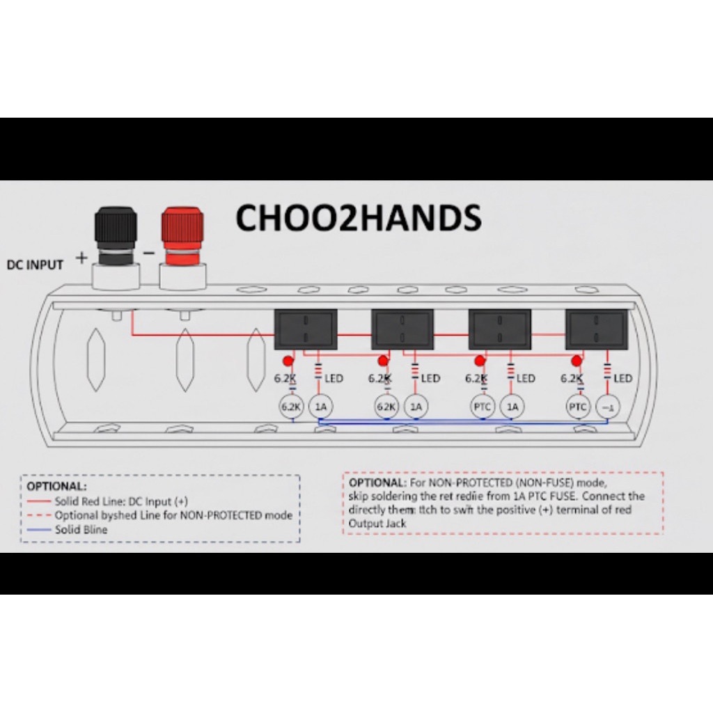 DC Распределительный Бокс 4 Канала для Охлаждения 3D Принтеров