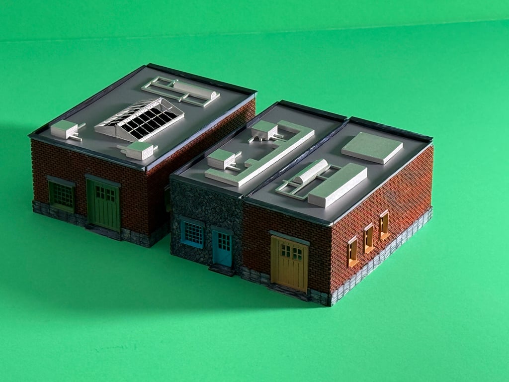 Кирпичные и каменные здания 1:87 HO