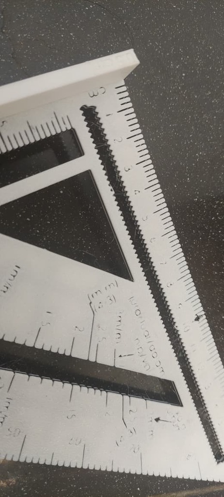 Металлический шаблон для стропил в метрической системе