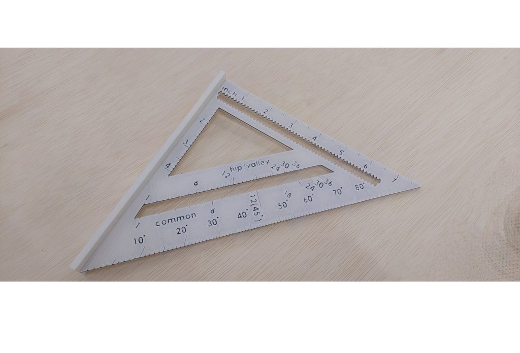 Имперский угломер для стропил с главной линейкой в дюймах