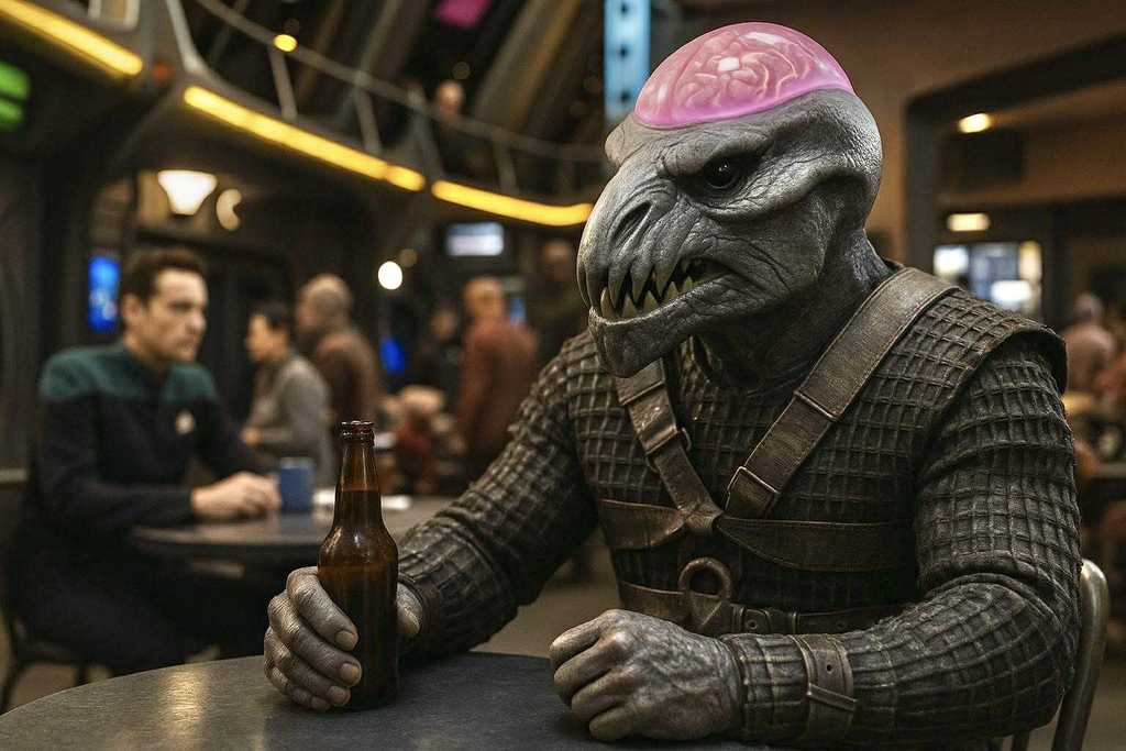 Голова фигурки Gallamite из Star Trek