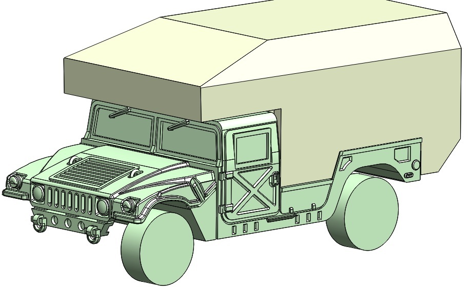 AM General M9973 HMMWV Военный Хамви Ambulance (Масштаб 1/48)