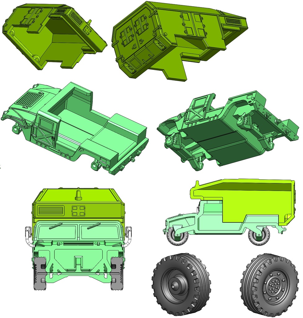 AM General M9973 HMMWV Военный Хамви Ambulance (Масштаб 1/48)