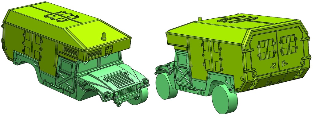 AM General M9973 HMMWV Военный Хамви Ambulance (Масштаб 1/48)