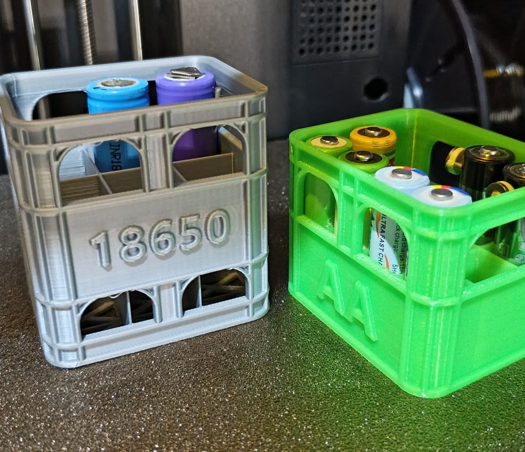 Держатель для батареек AA/18650 в виде ящика для пива