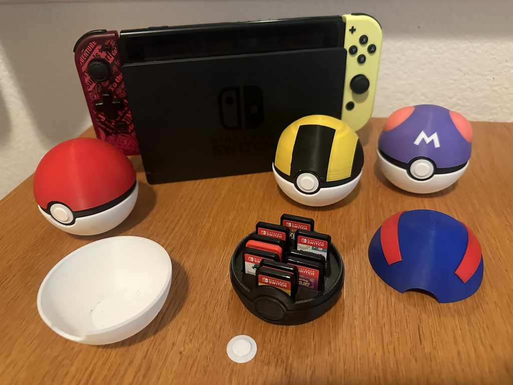 Коробка для игр Switch в виде Покебола