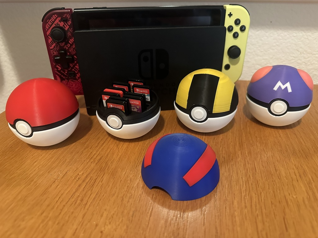 Коробка для игр Switch в виде Покебола