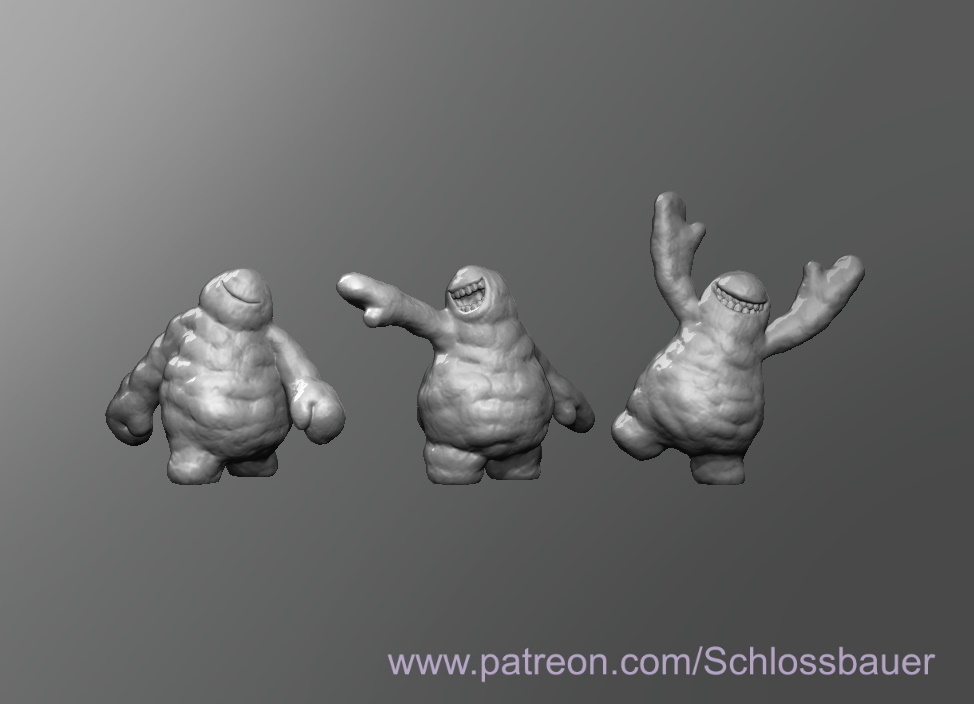 Маленький снежный голем