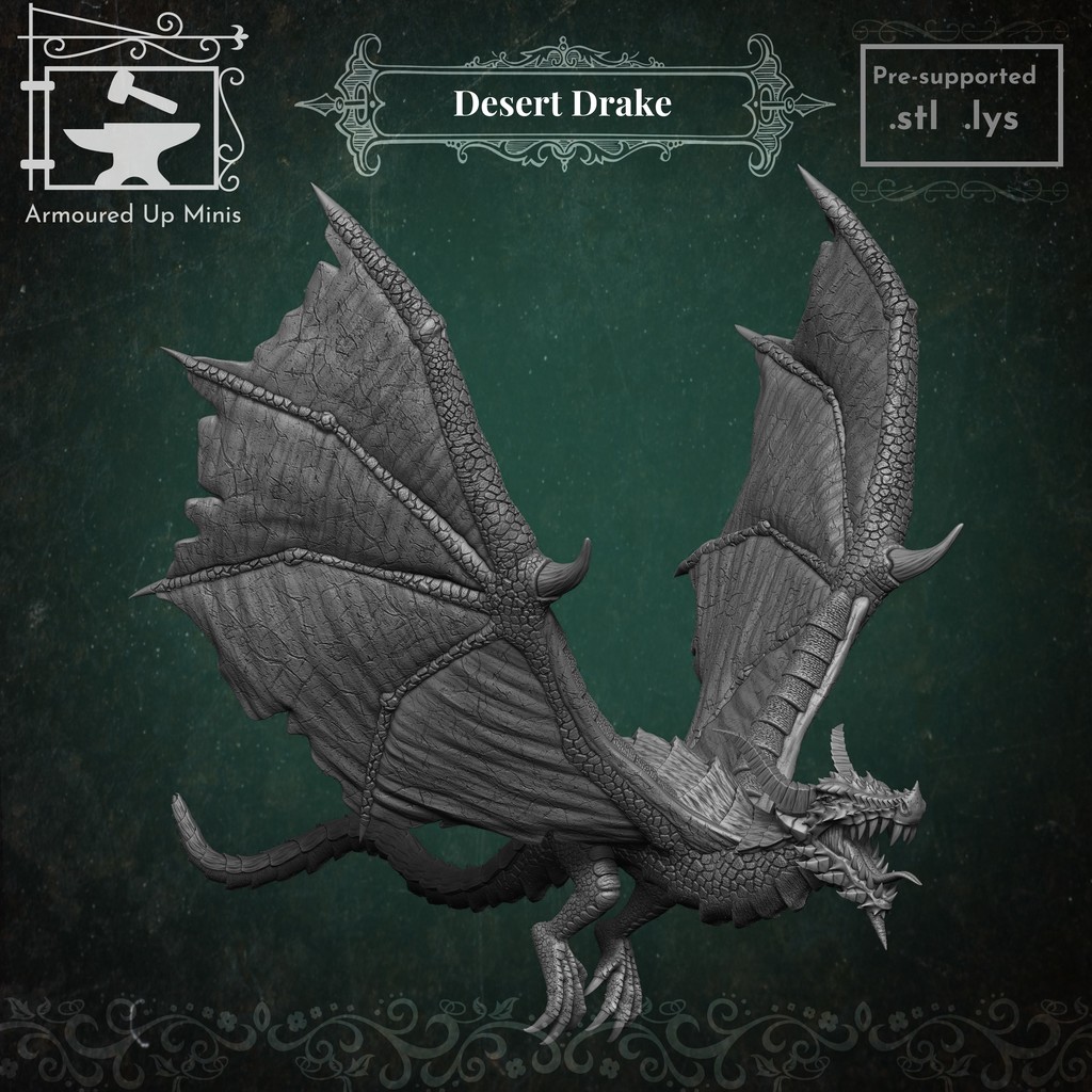 Миниатюра Десертного Дракона