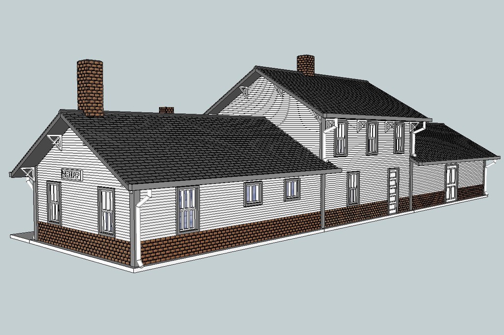 Модель депо Milwaukee в Tripp, SD