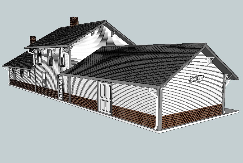 Модель депо Milwaukee в Tripp, SD