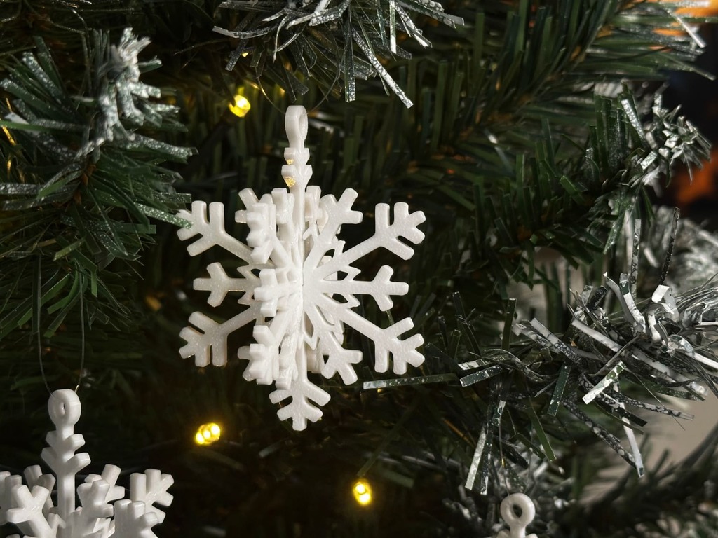 3D снежинка-пазл для новогоднего декора