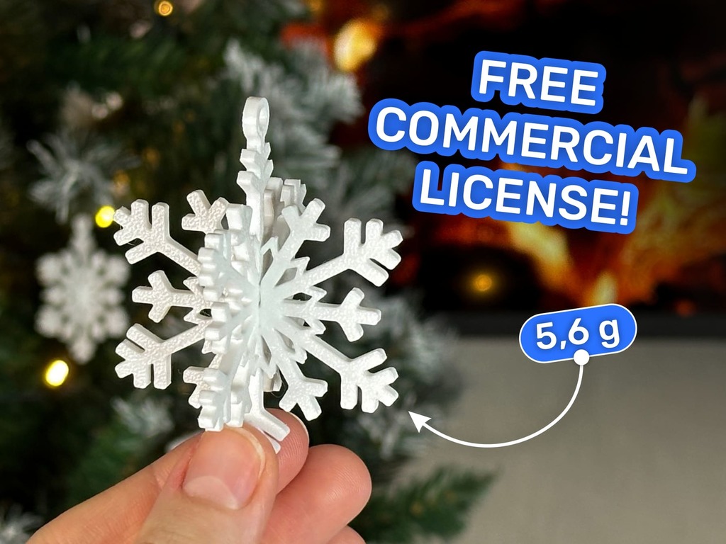 3D снежинка-пазл для новогоднего декора