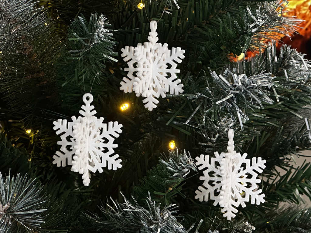 3D Снежинка Пазл для Новогоднего Декора