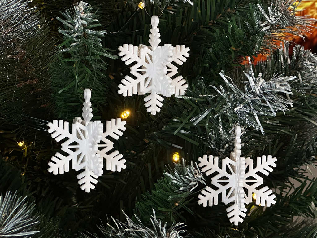 3D Снежинка-пазл для новогоднего декора