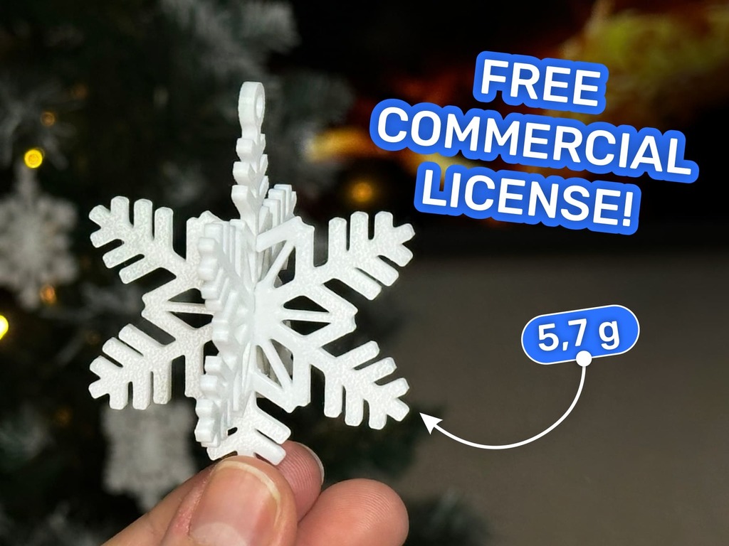 3D Снежинка-пазл для новогоднего декора