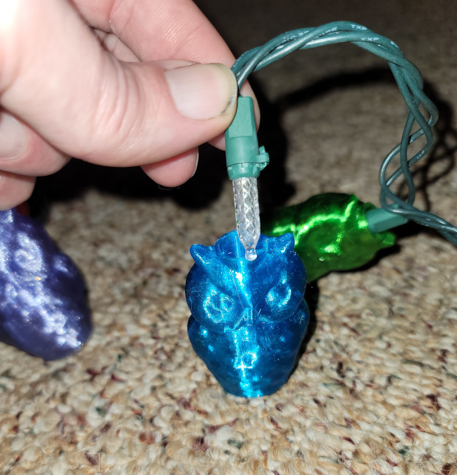 Ретро светильник с совами для рождественских огней