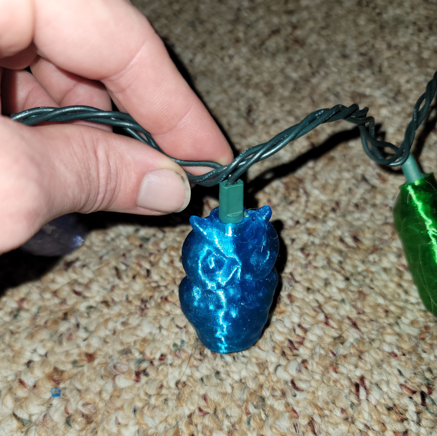 Ретро светильник с совами для рождественских огней