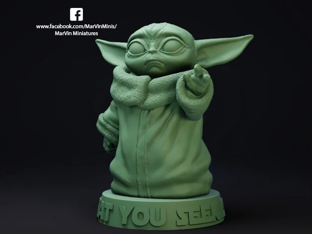 Модель Baby Yoda - Бесплатный образец