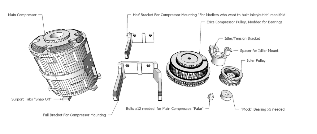 Пакет расширения для двигателя Toyota 22RE