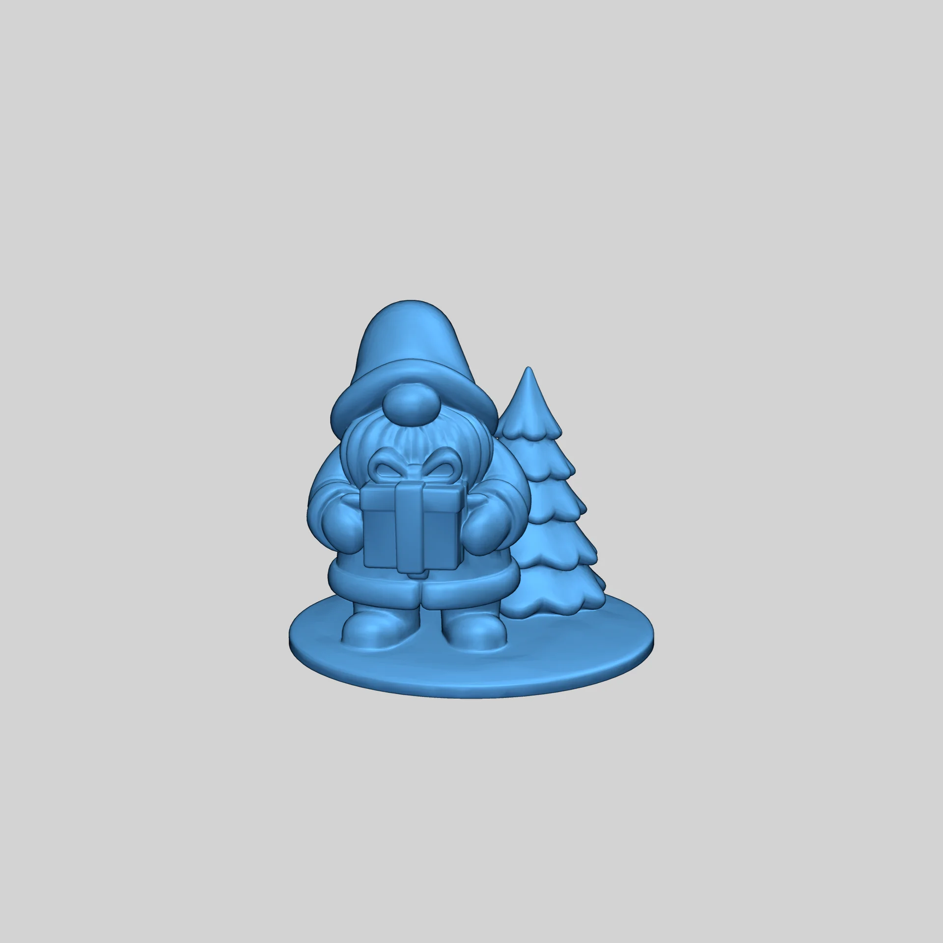 Праздничный гном Бирр с подарком