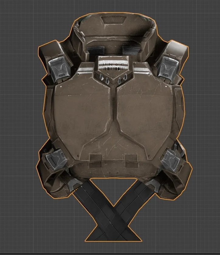 Модель доспехов морского пехотинца из Halo Wars