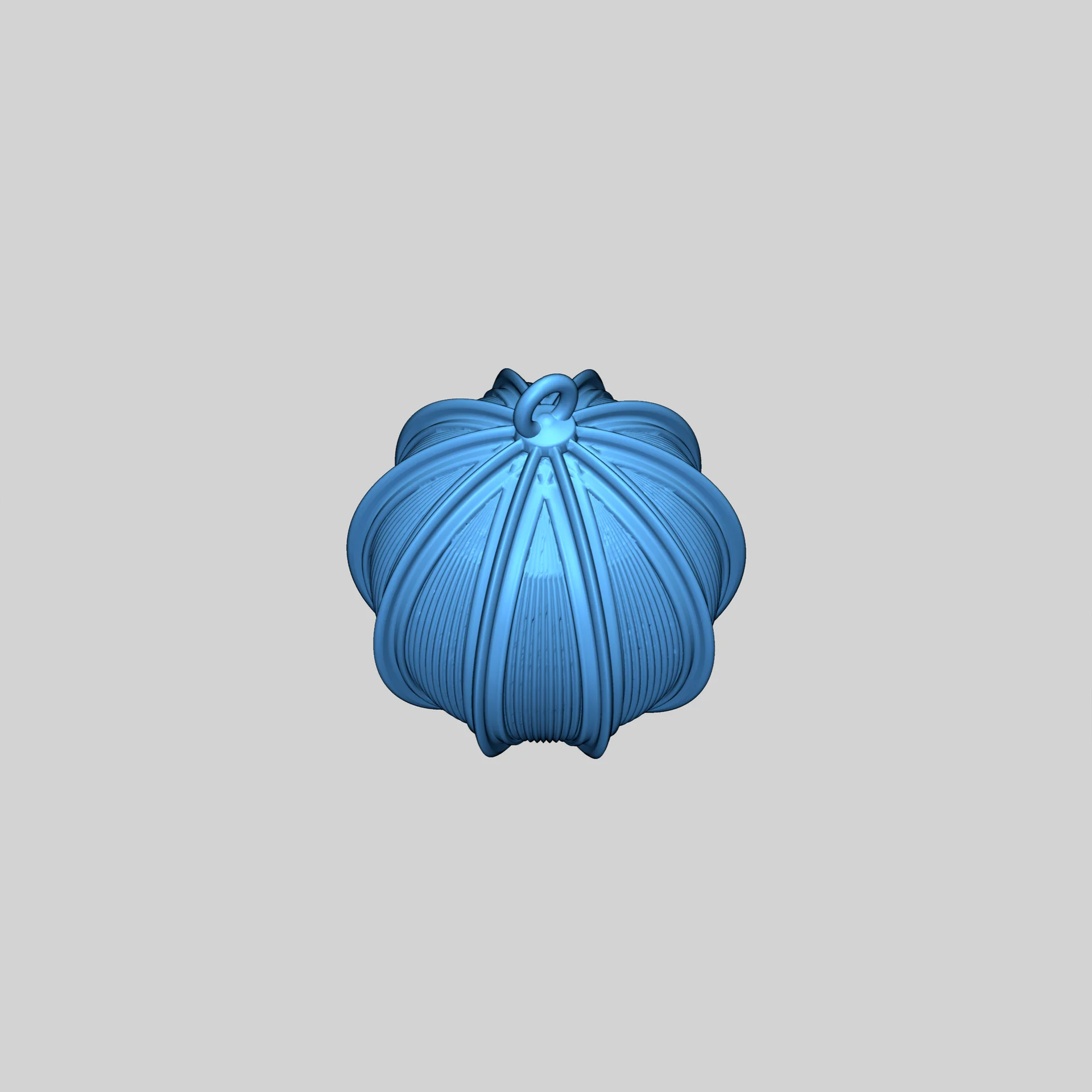 Закрытый рождественский шар с ребрами 2025