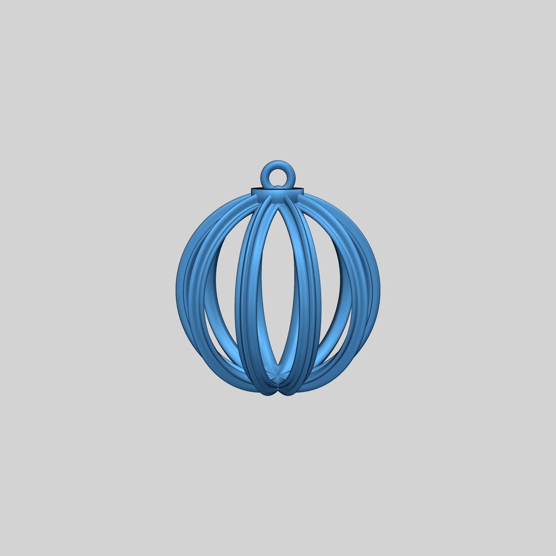 Открытый рождественский шар с ребрами 2025