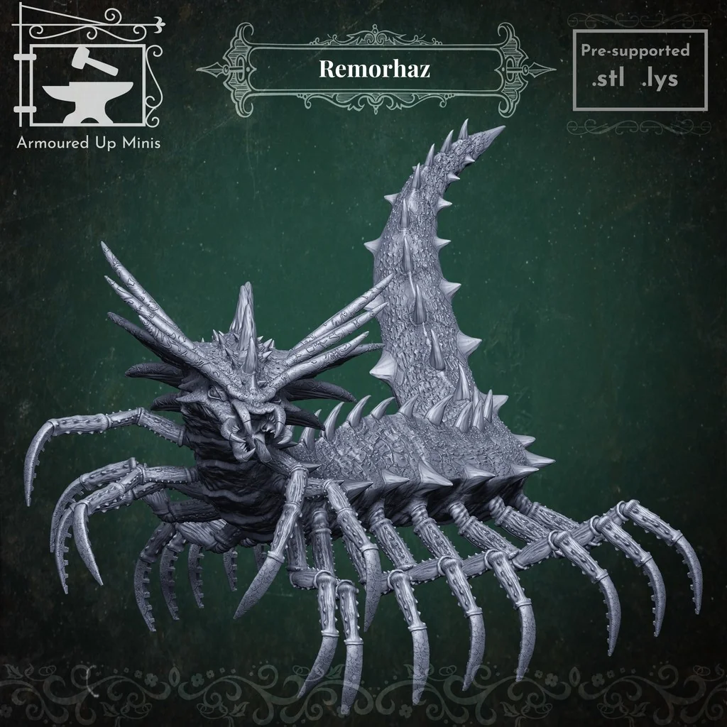 Модель Remorhaz для настольных RPG