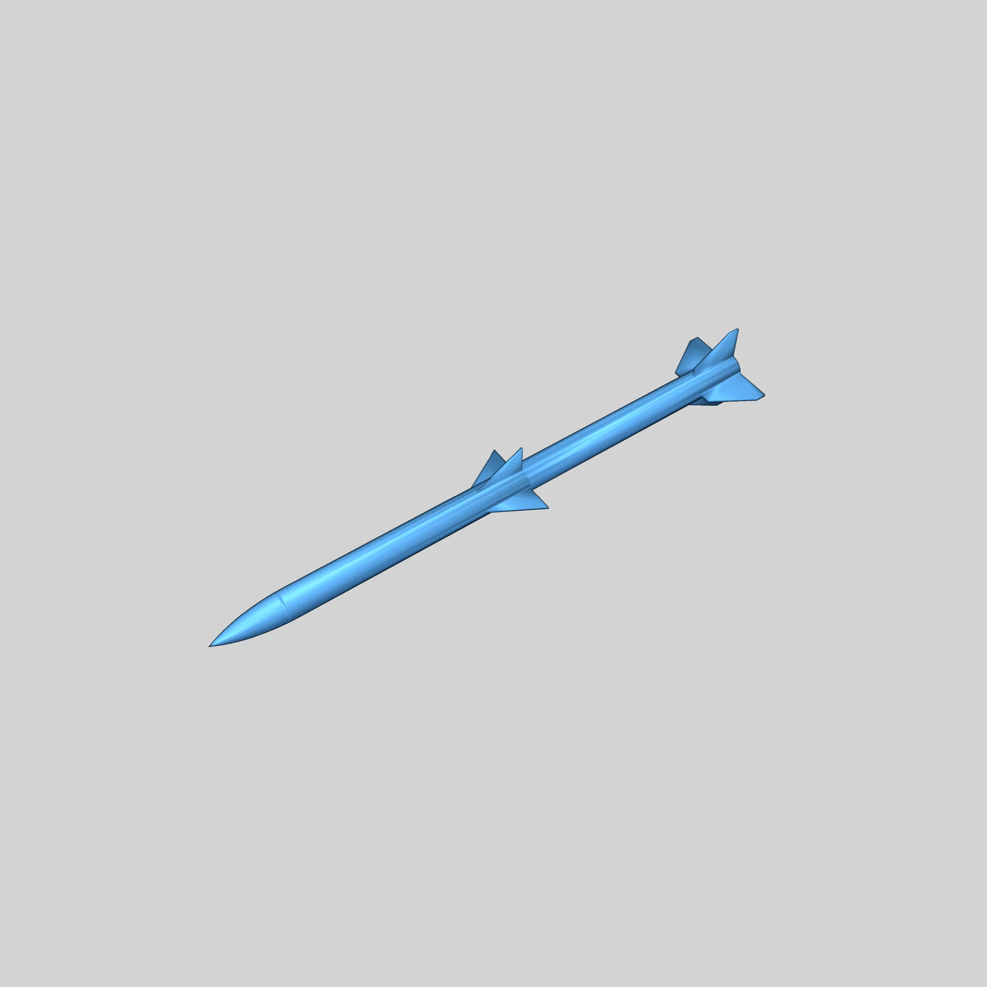 Модель ракеты AMMRAM для двигателей C