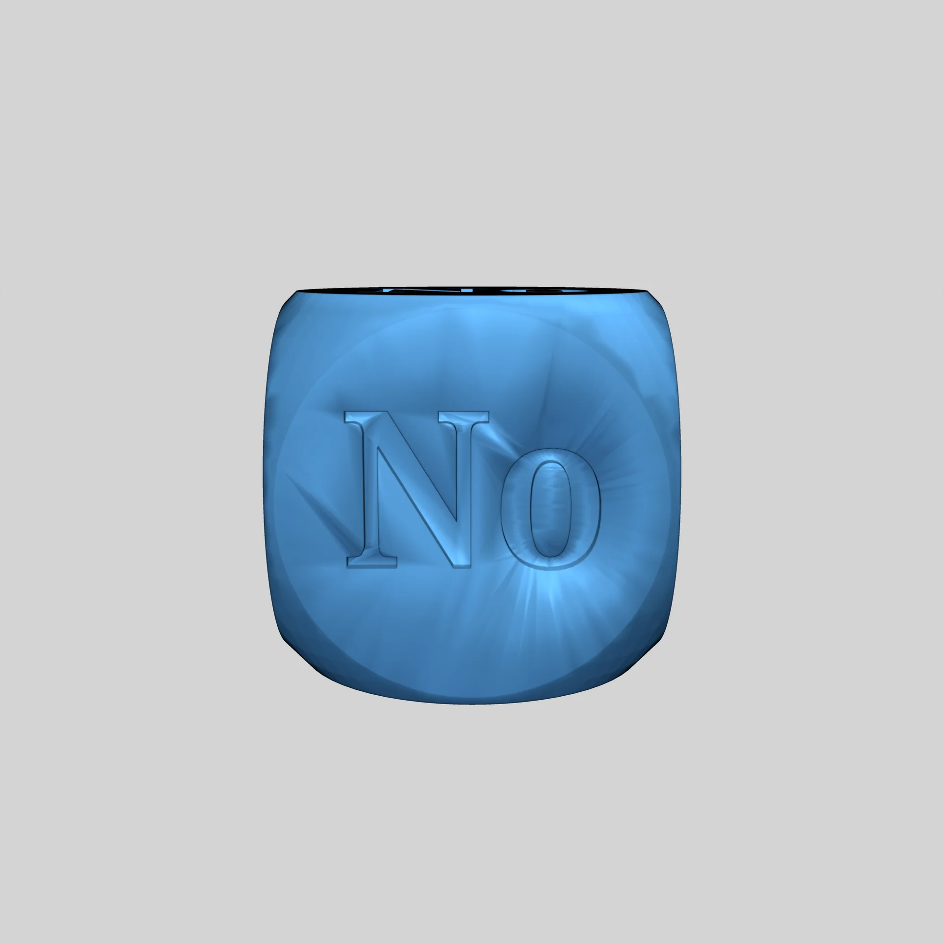 6-гранный кубик 'Да или Нет'