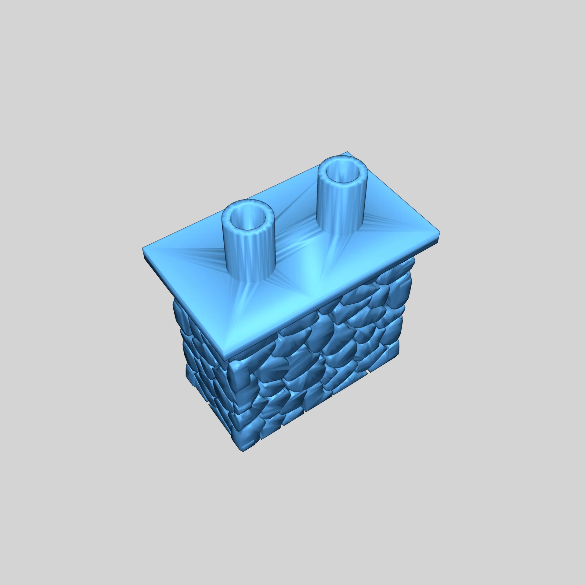 Модель здания из бетонных блоков 1:87 HO