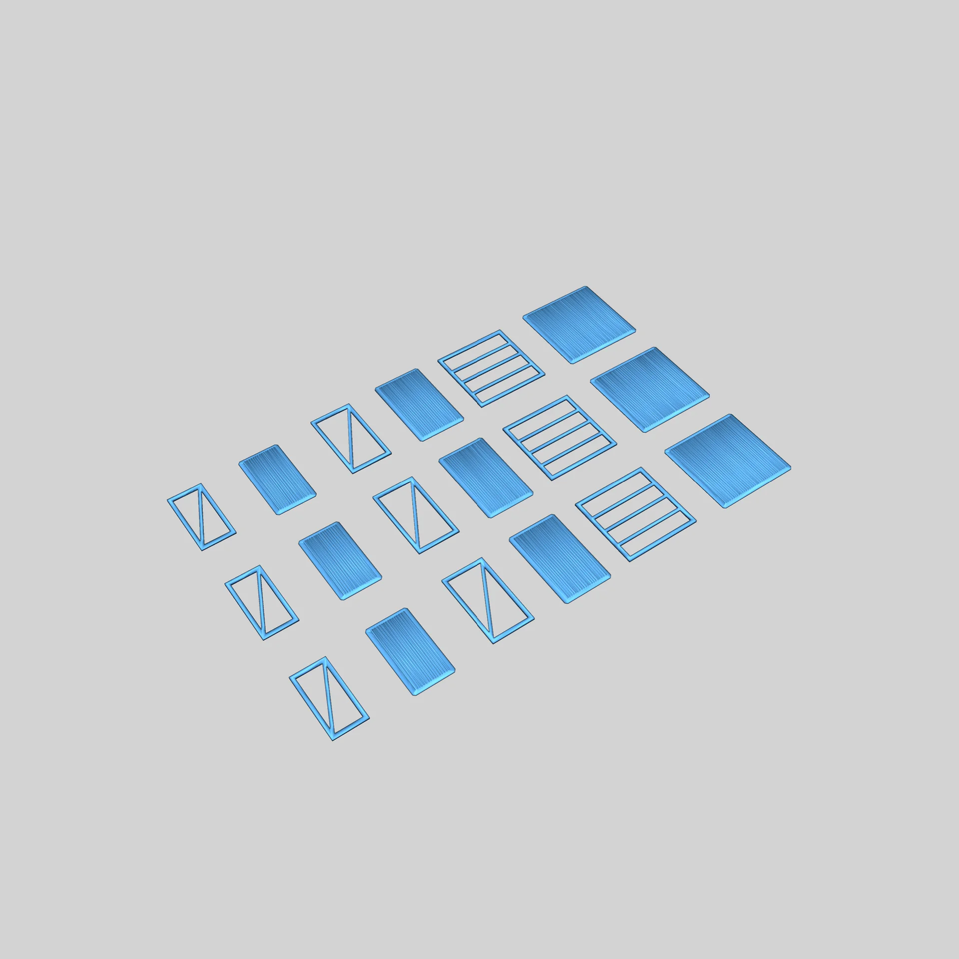 Модель здания из бетонных блоков 1:87 HO