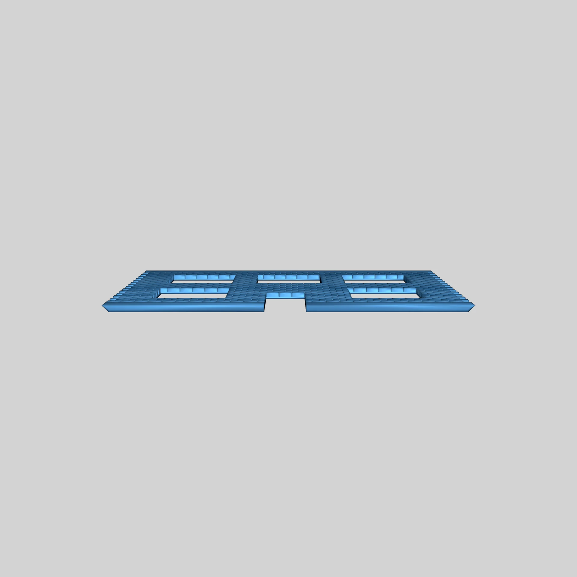 Модель здания из бетонных блоков 1:87 HO