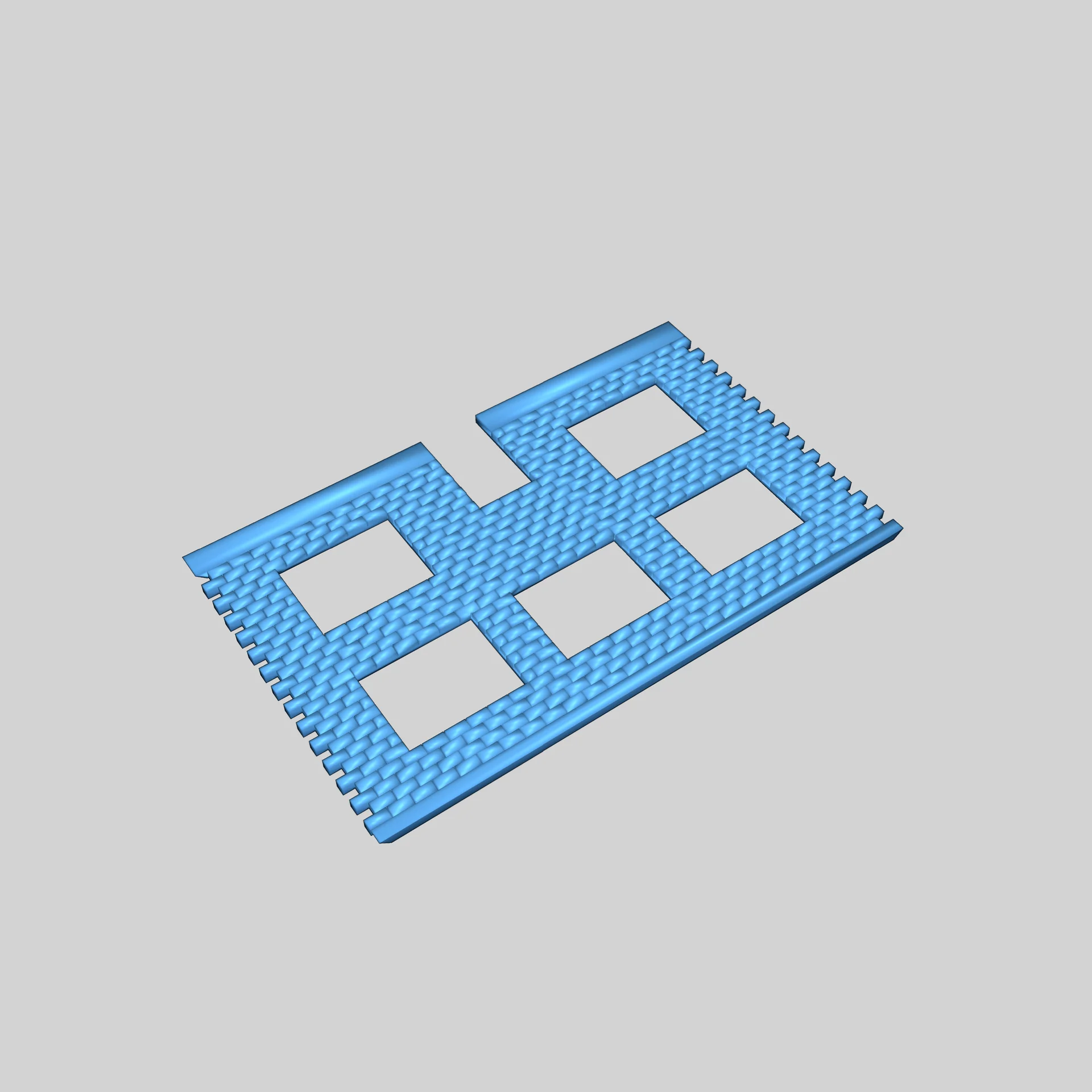 Модель здания из бетонных блоков 1:87 HO