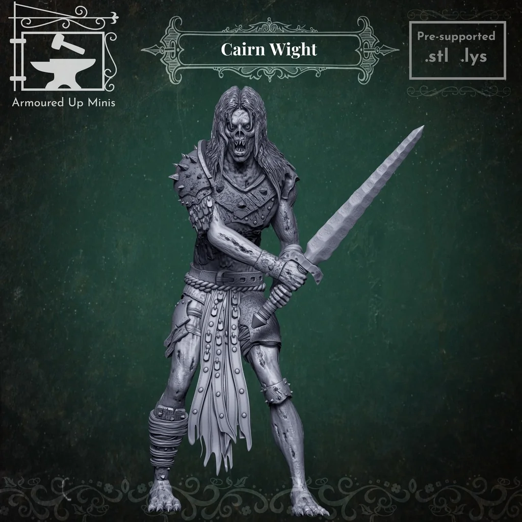 Миниатюра Cairn Wight для настольных RPG
