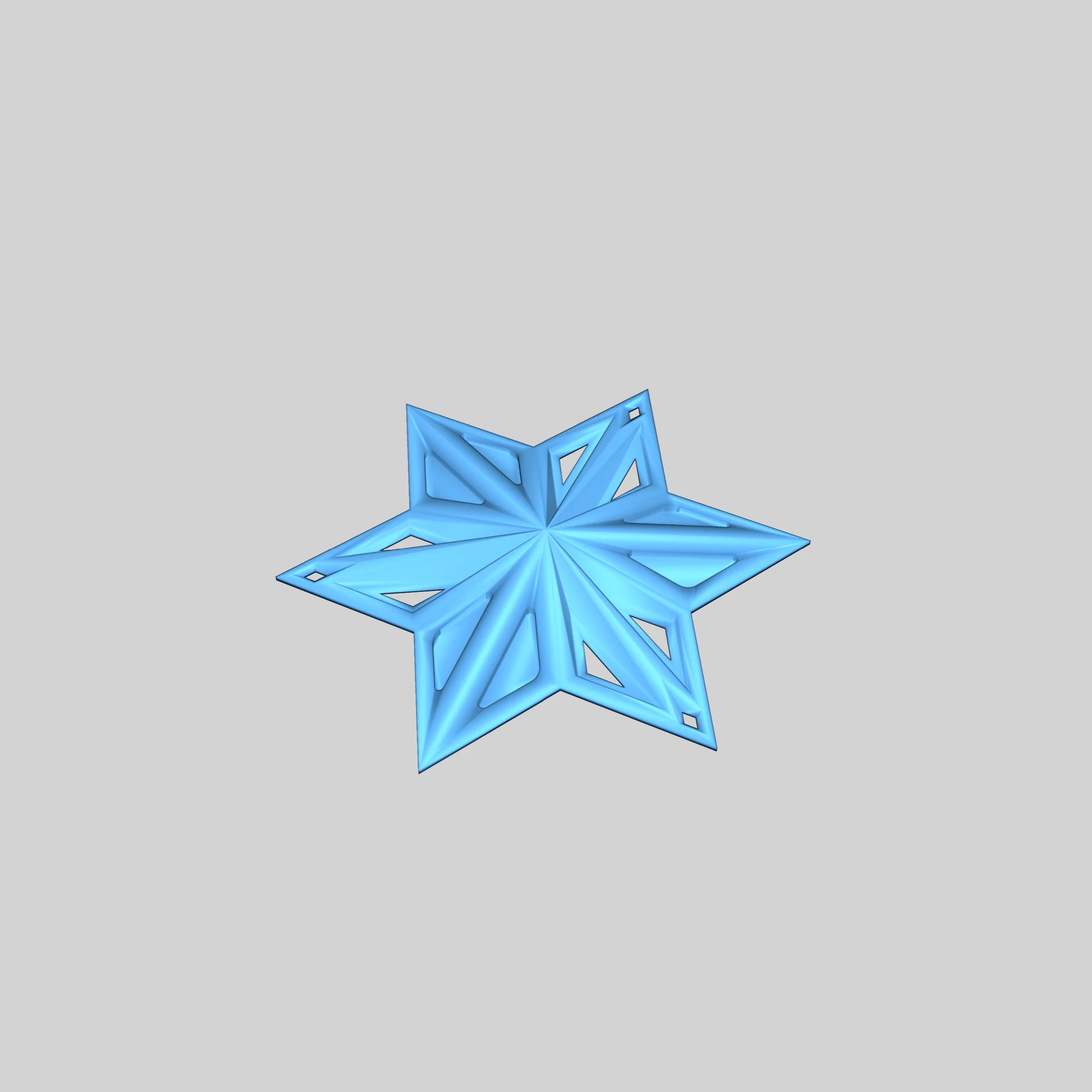 3D Звёздные Орнаменты — Однослойные Декорации