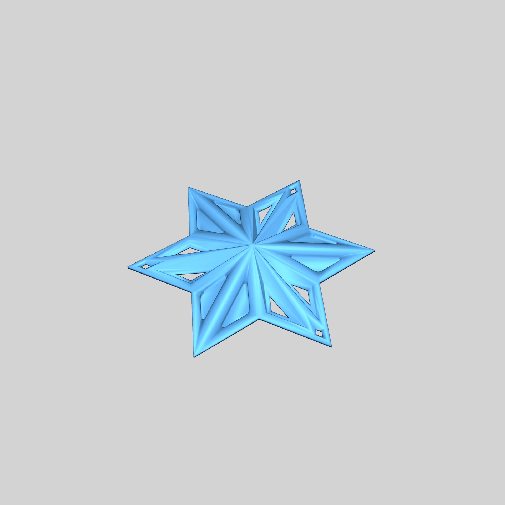 3D Звёздные Орнаменты — Однослойные Декорации