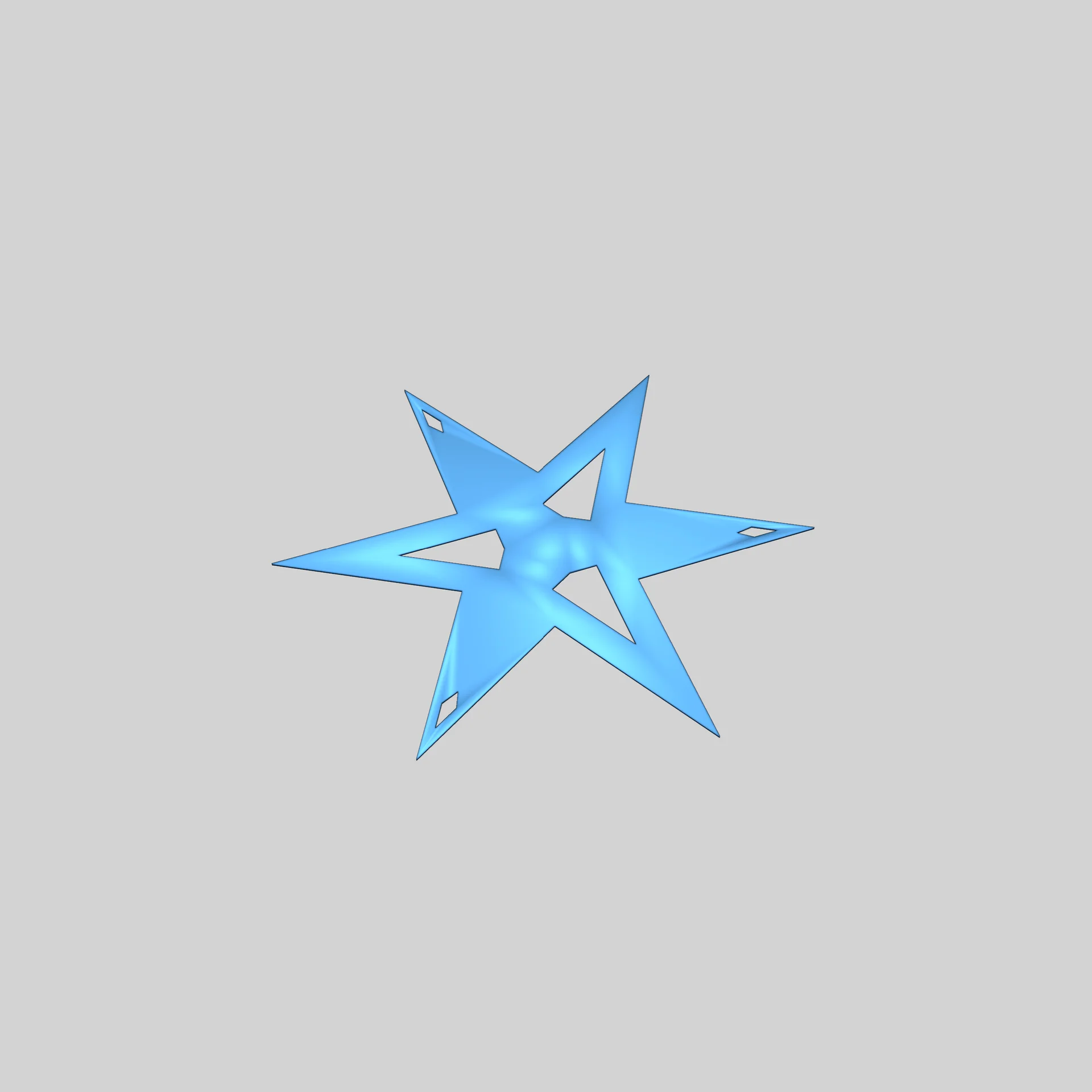 3D Звёздные Орнаменты — Однослойные Декорации