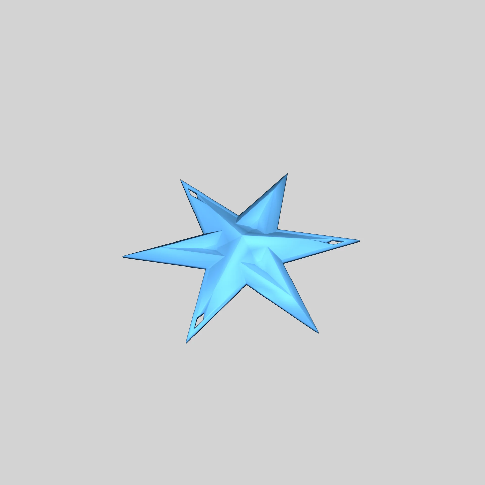 3D Звёздные Орнаменты — Однослойные Декорации