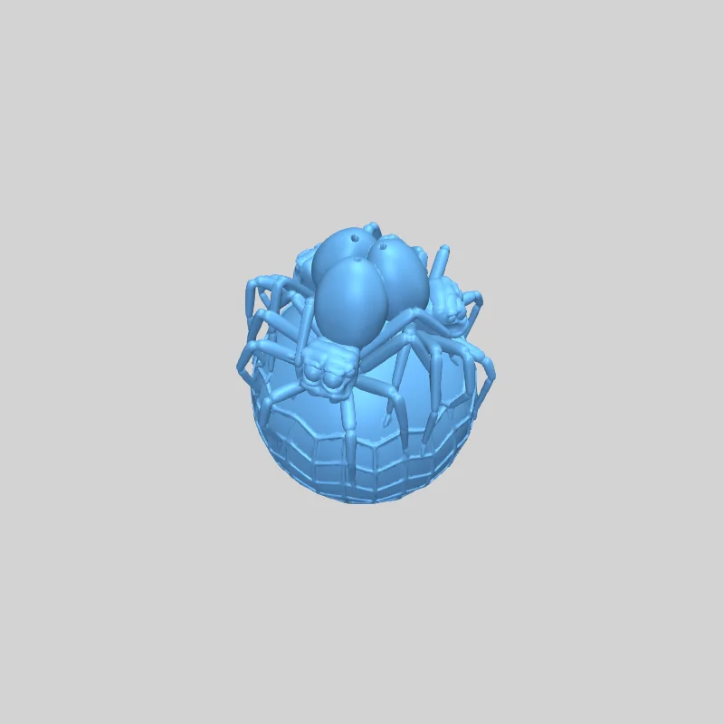 Новогодний шарик с пауками