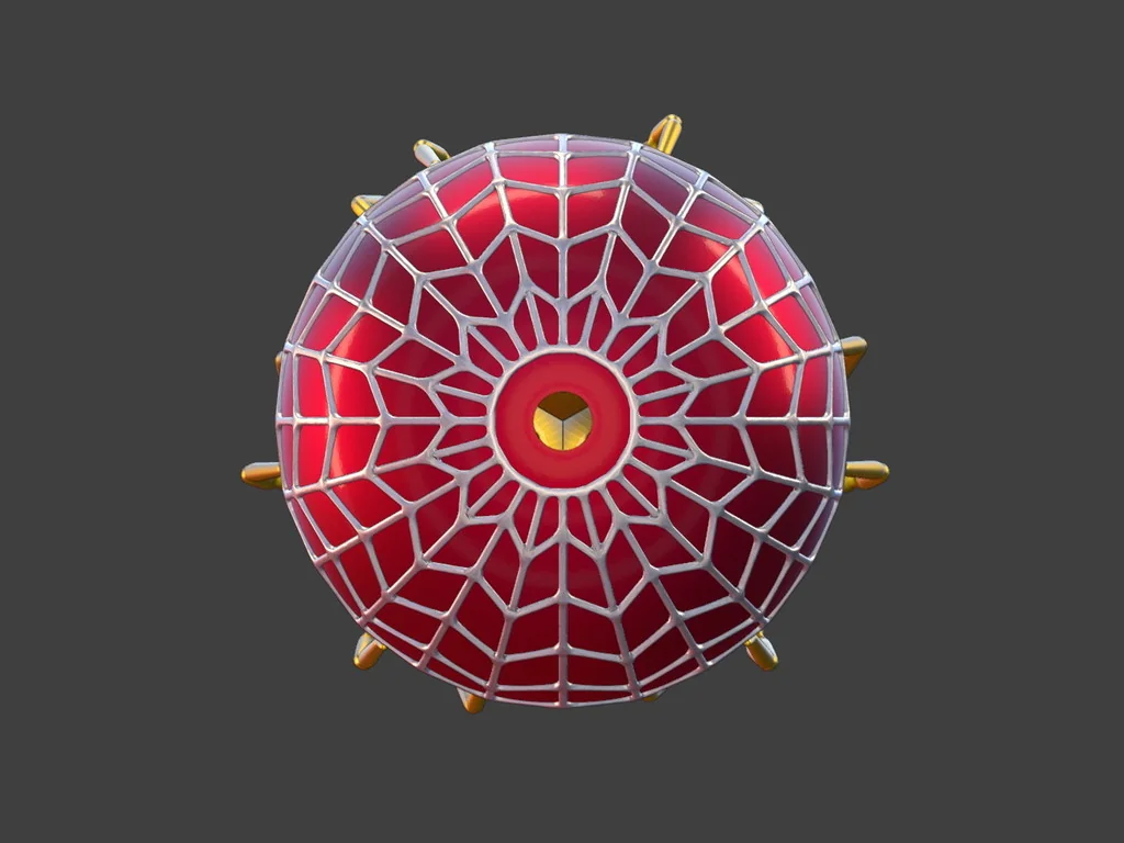 Новогодний шарик с пауками