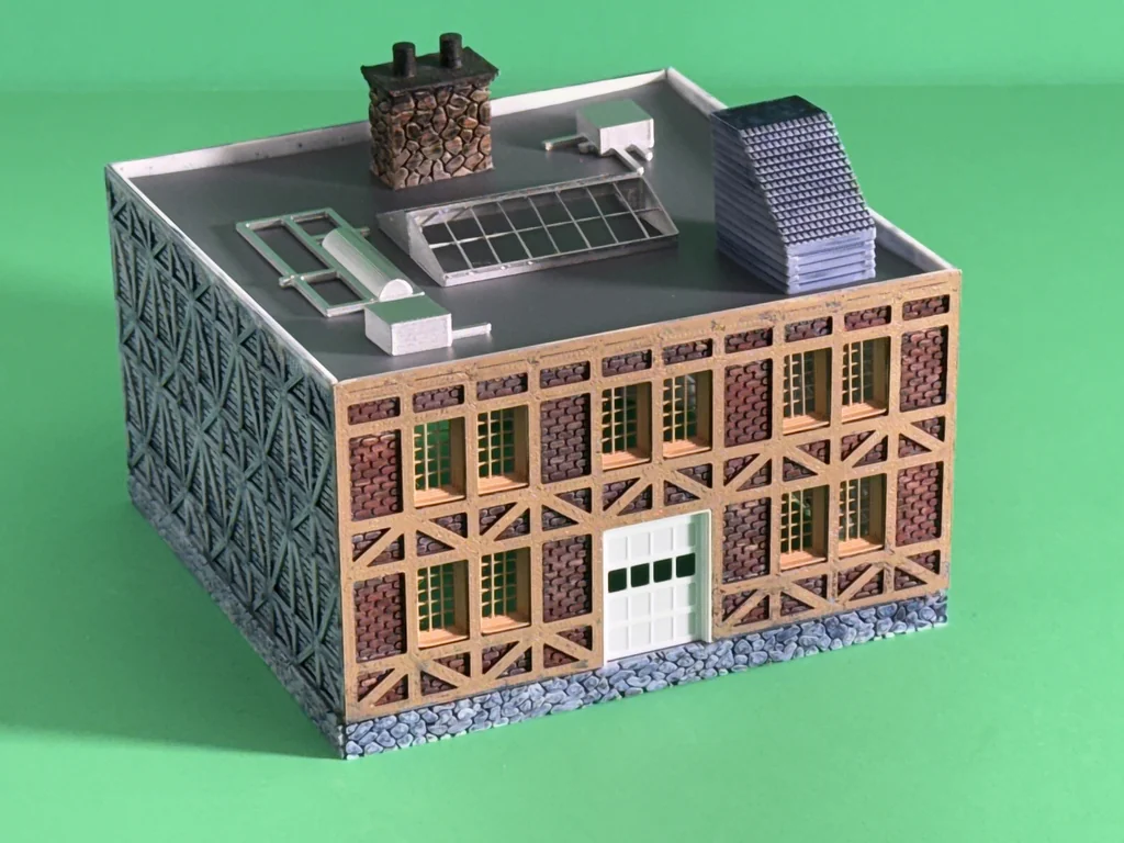 Модель склада POST and BEAM 1:87 HO SCALE