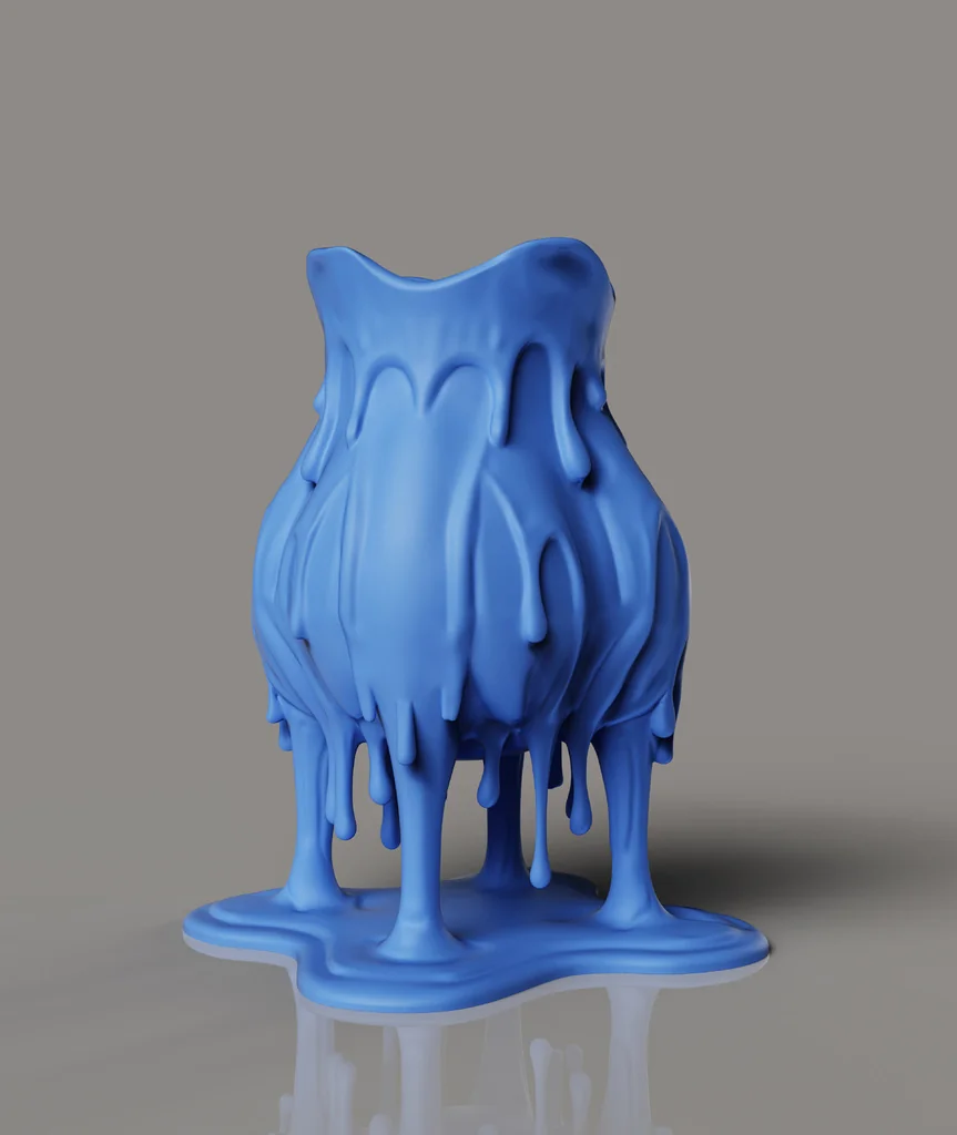 Ваза Melting Drip | Современный декор для дома