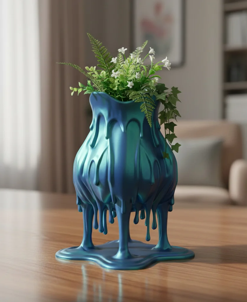 Ваза Melting Drip | Современный декор для дома