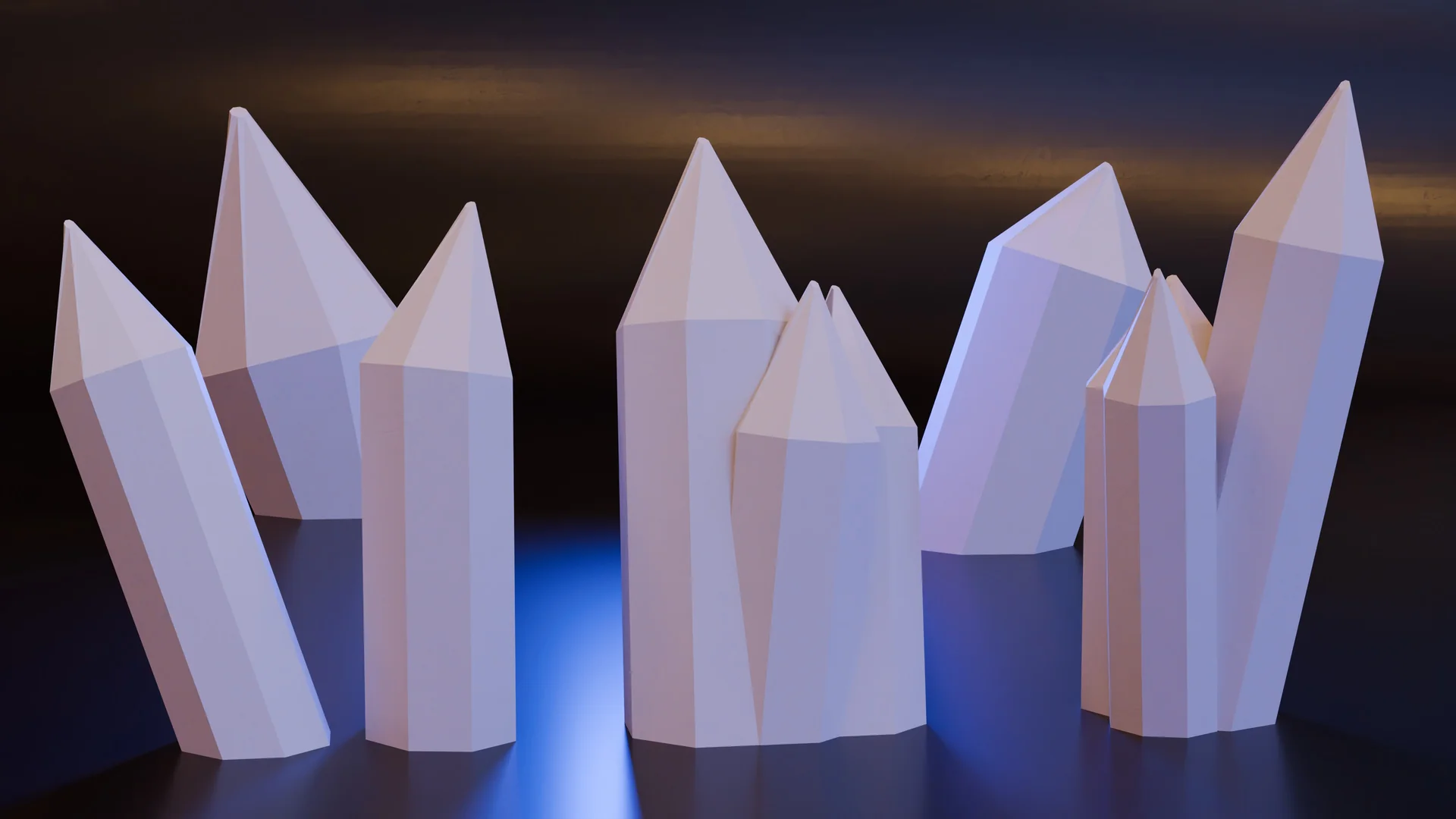 Коллекция кристаллов, льда и осколков для DND/TTRPG