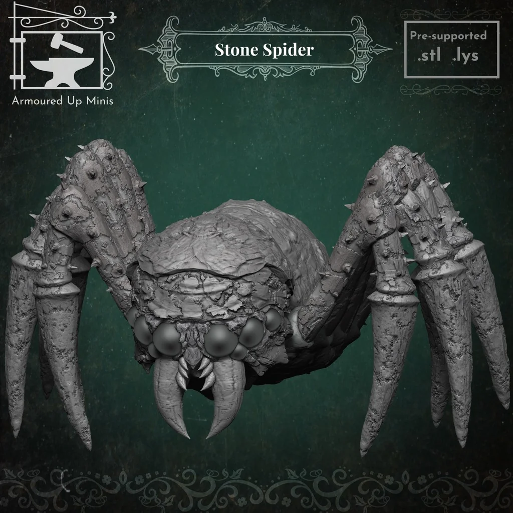 Каменный паук - Миниатюра для RPG
