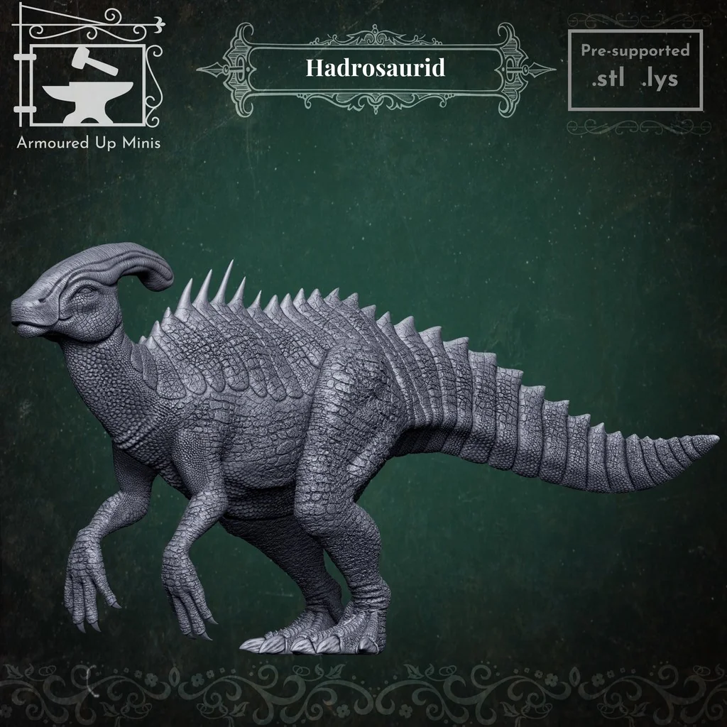 Миниатюра Hadrosaurid для настольных игр