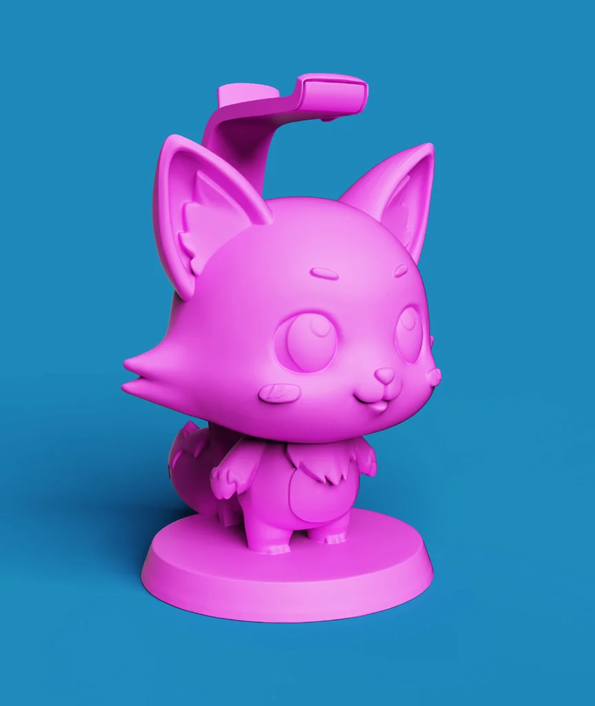 Красивая подставка для наушников в стиле аниме