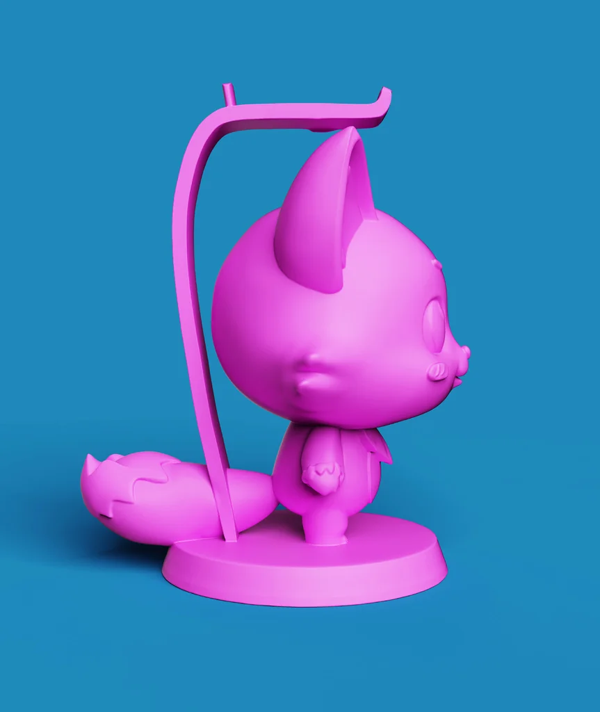 Красивая подставка для наушников в стиле аниме